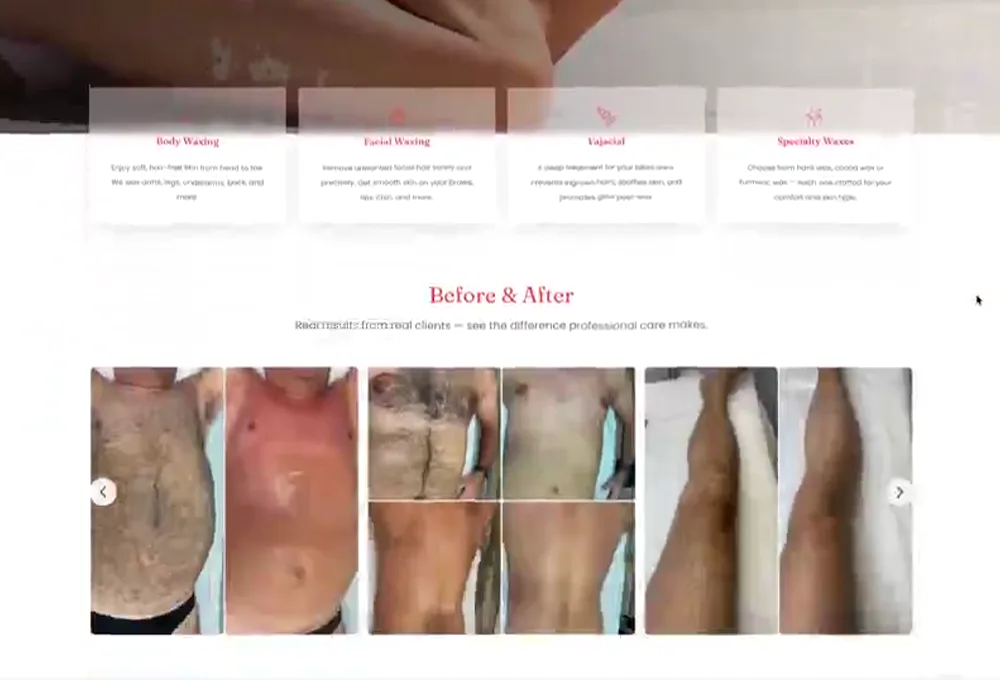 Projeto Brazilian Waxing by Sisters creado por REGRA Digital Business