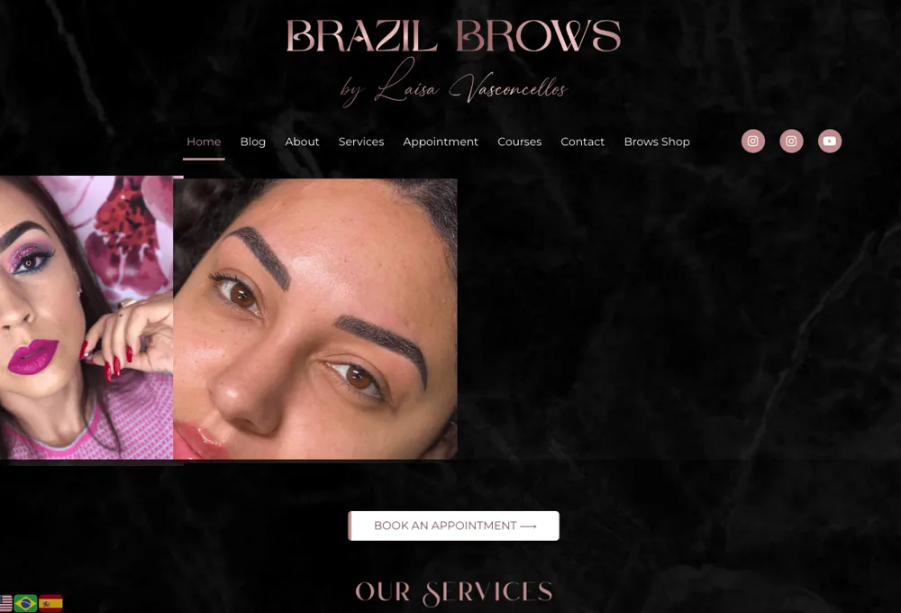 Projeto Brazil Brows - Cursos creado por REGRA Digital Business