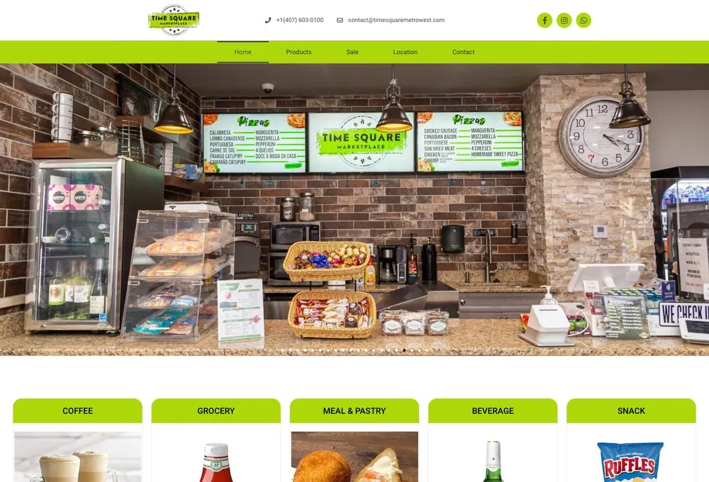 Time Square Metrowest website built by REGRA Digital Business